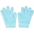 NatraCure moisturizing gel gloves front view in aqua color