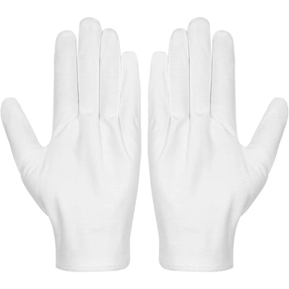 Selizo cotton gloves front view white packaging