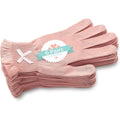 Evridwear moisturizing cotton gloves front view showing pink featherweight design