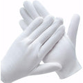 Coyaho white cotton gloves front view for dry hands and eczema