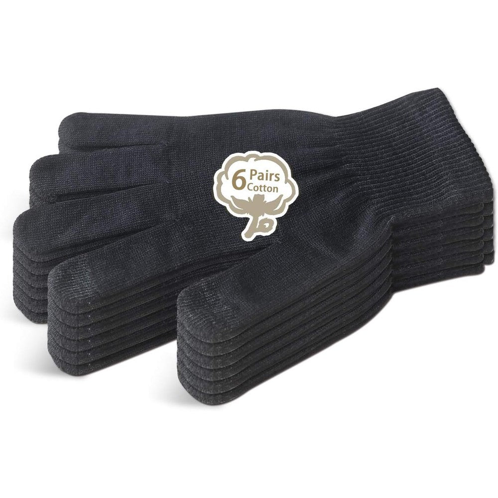 Evridwear Men Moisturizing Cotton Gloves front view for hand therapy.