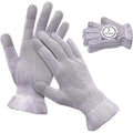 MIG4U moisturizing beauty gloves front view grey purple