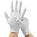 Hmnysol moisturizing gloves front view showcasing soft white cotton fabric.