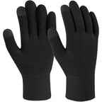 Mig4u moisturizing beauty gloves front view black touchscreen design