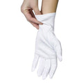 Ansmio cotton gloves front view showing white fabric
