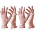 Evridwear cotton moisturizing gloves front view pink