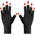 Pimoys UV shield gloves front view for gel nail manicures