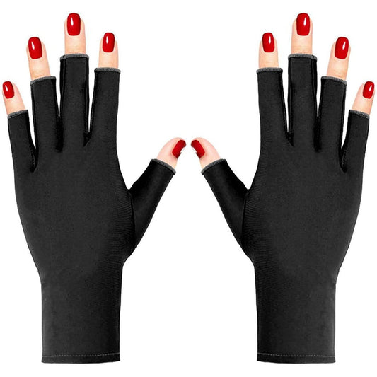Pimoys UV shield gloves for gel manicures front view