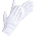 Dovortex white cotton gloves front view packaging