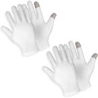 Sibba touch screen moisturizing cotton gloves front view