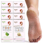SpaLife moisturizing hand gloves and foot mask socks front view skincare set