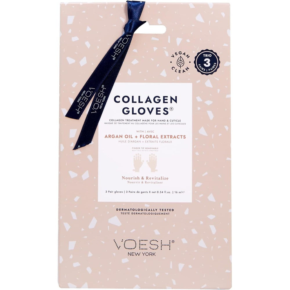 Voesh Collagen Gloves Trio 3 pairs pack front view