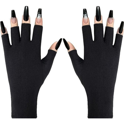 NVUGFJ Anti UV Gloves for Gel Nail Lamp front view
