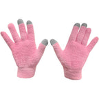 Eurow aloe-infused moisturizing gloves front view pink spa hand care