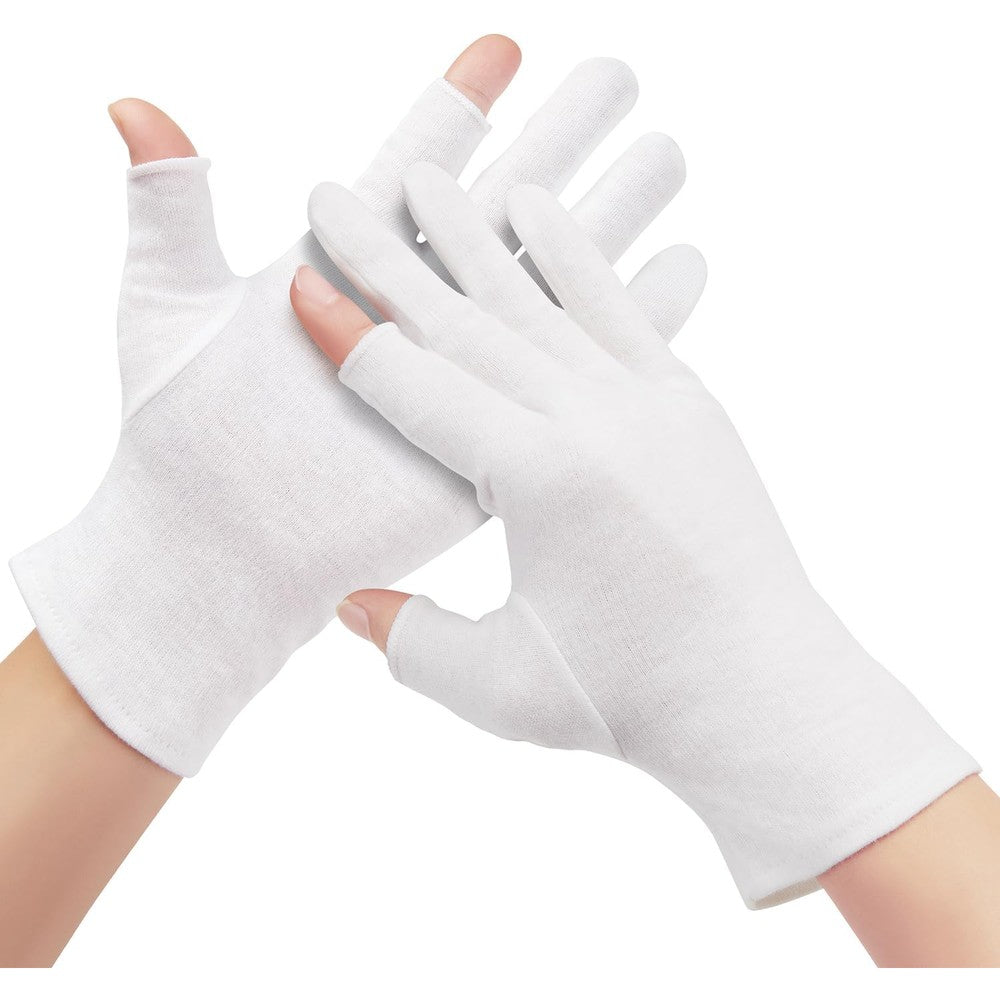 Swaker cotton moisturizing gloves front view for dry hands