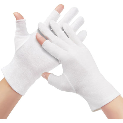 Swaker cotton moisturizing gloves front view for dry hands