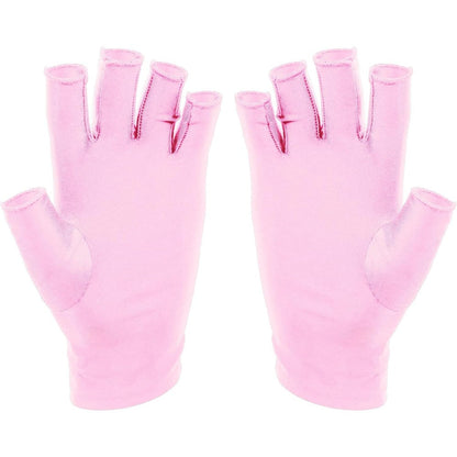 Sunuv LED gloves for gel nails front view pink