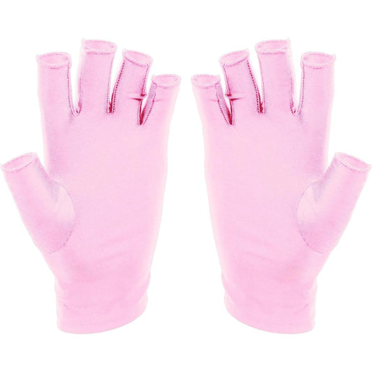 Sunuv LED gloves for gel nails front view pink