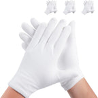 Untrytb white cotton gloves front view