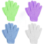 Beauty By Earth exfoliating bath gloves front view packaging and design