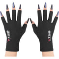 YTDB fingerless UV protection gloves front view for gel manicures