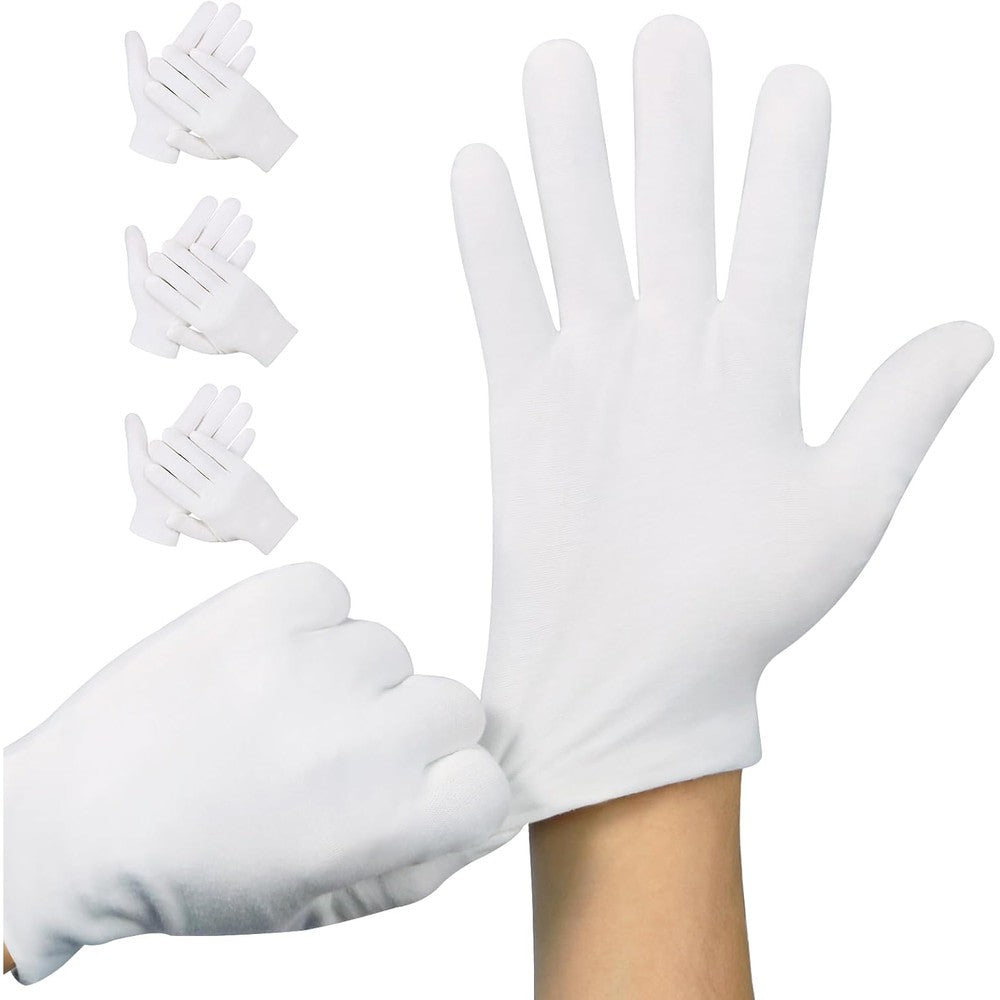 Htaexpu premium cotton gloves for dry hands front view