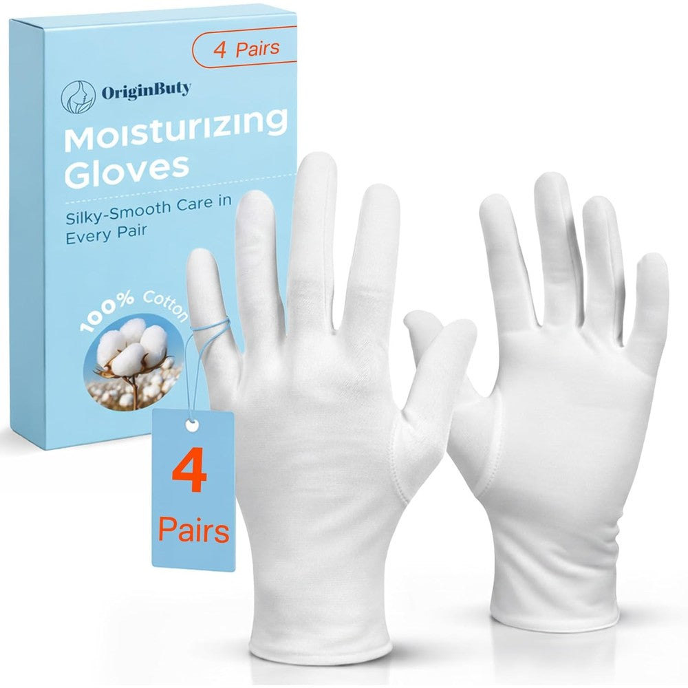 FourSeas cotton gloves for dry hands four pair set