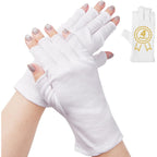 Chelizihi fingerless cotton gloves front view moisturizing care