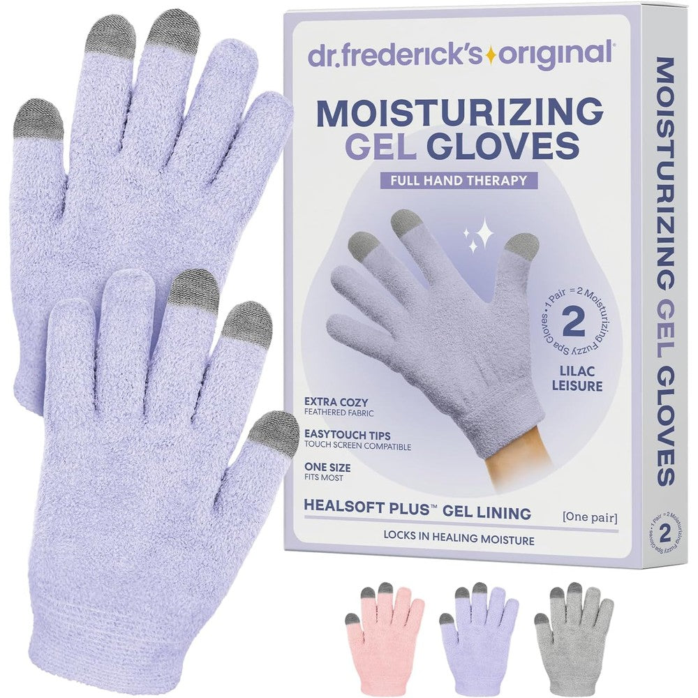 Dr. Frederick's Original Moisturizing Gel Gloves in Lilac Leisure front view