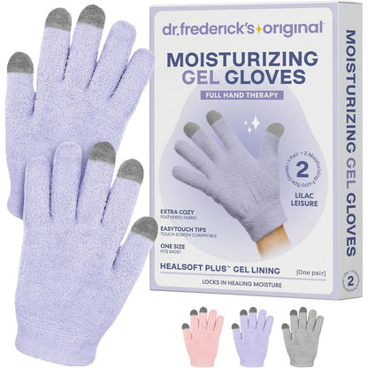 Dr. Frederick's Original Moisturizing Gel Gloves in Lilac Leisure front view