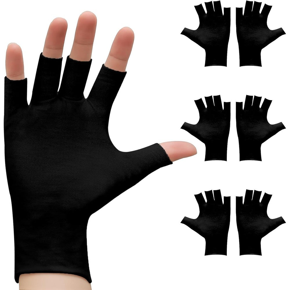 GSAFEME fingerless cotton moisturizing gloves front view