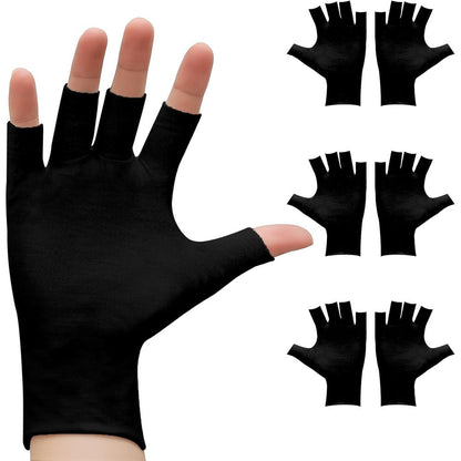 GSAFEME fingerless cotton moisturizing gloves front view