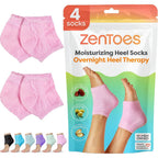 ZenToes moisturizing heel socks front view