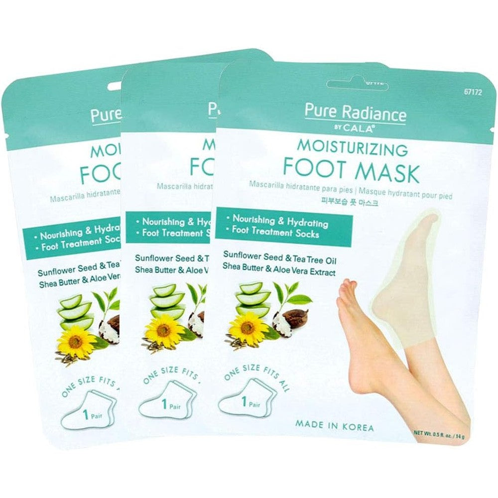 CALA moisturizing foot mask socks with shea butter and sunflower seed oil