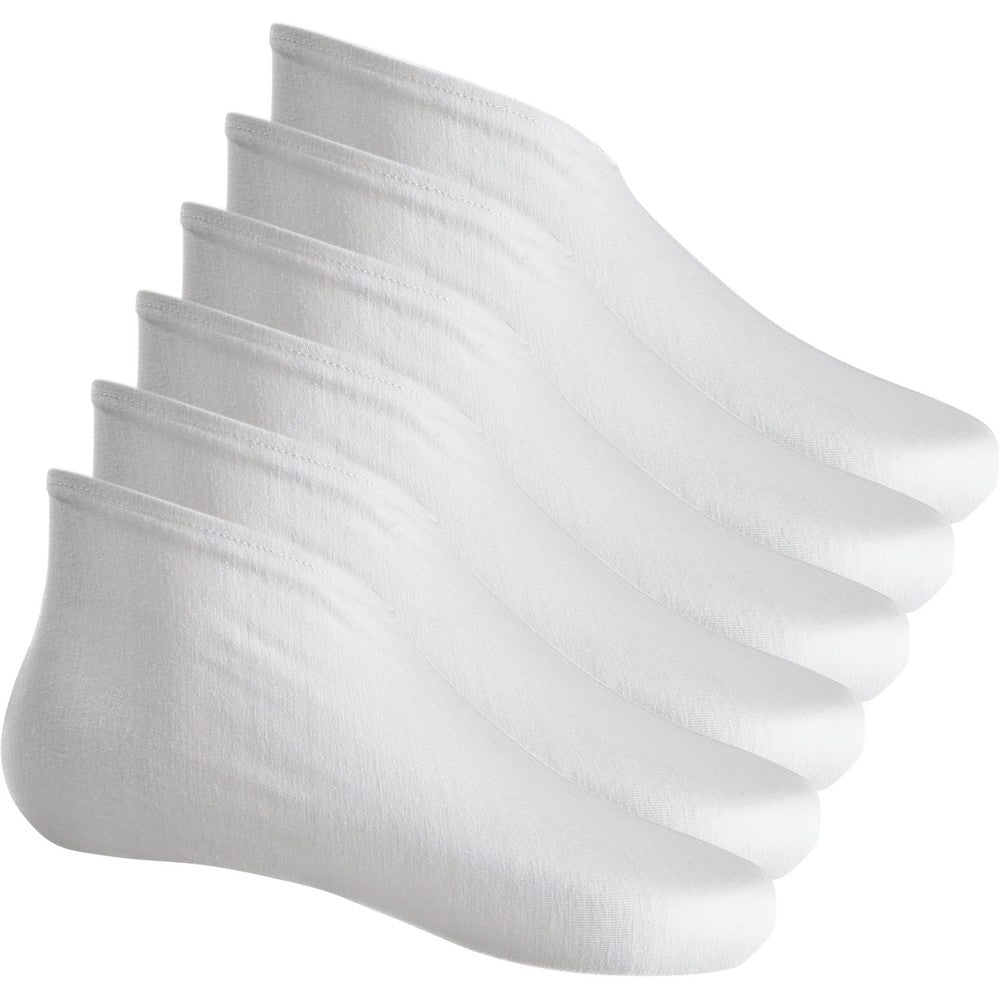 Hotop cotton moisturizing socks for dry cracked feet white 3 pairs
