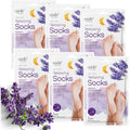 Epielle relaxing foot mask packaging front view showing lavender sprigs
