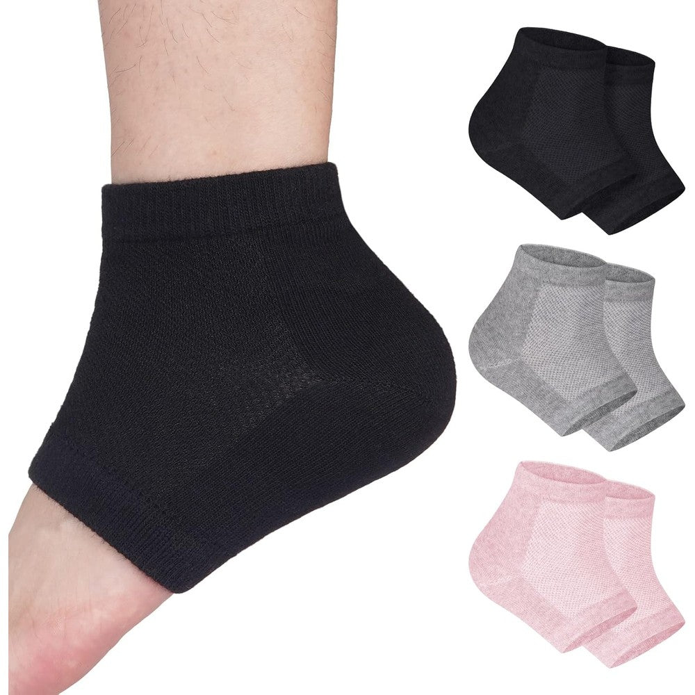 tifanso Heel Socks in a 3 pair set for moisturizing dry and cracked feet