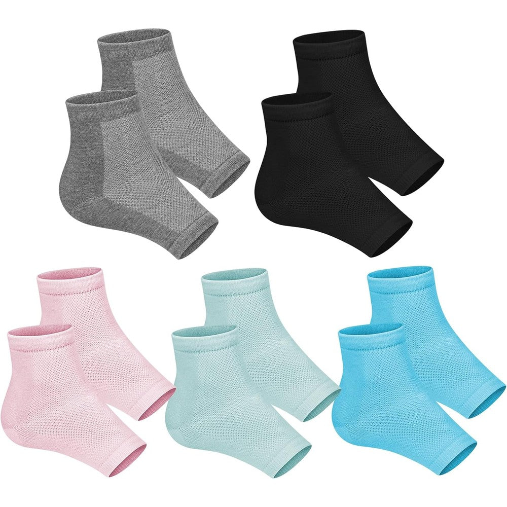 Ohtomber cracked heel repair socks in five different colors