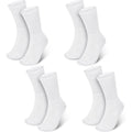 Silicherry cotton eczema socks front view displaying white ribbed texture