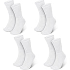 Silicherry cotton eczema socks front view displaying white ribbed texture