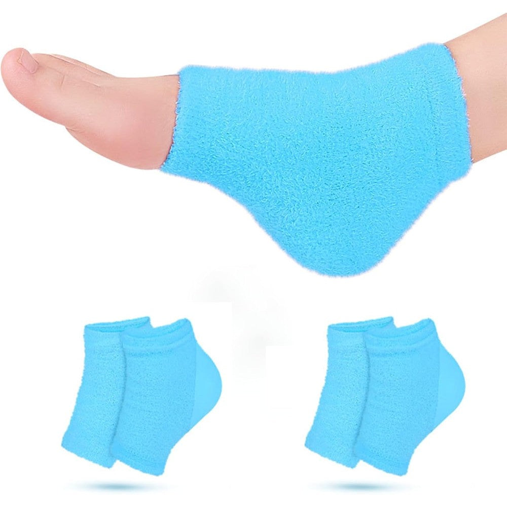 VDFZHL blue castor oil pack wrap for foot and cracked heel repair