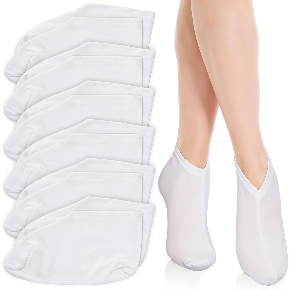 Satinior 6 pairs moisturizing cotton spa socks front view