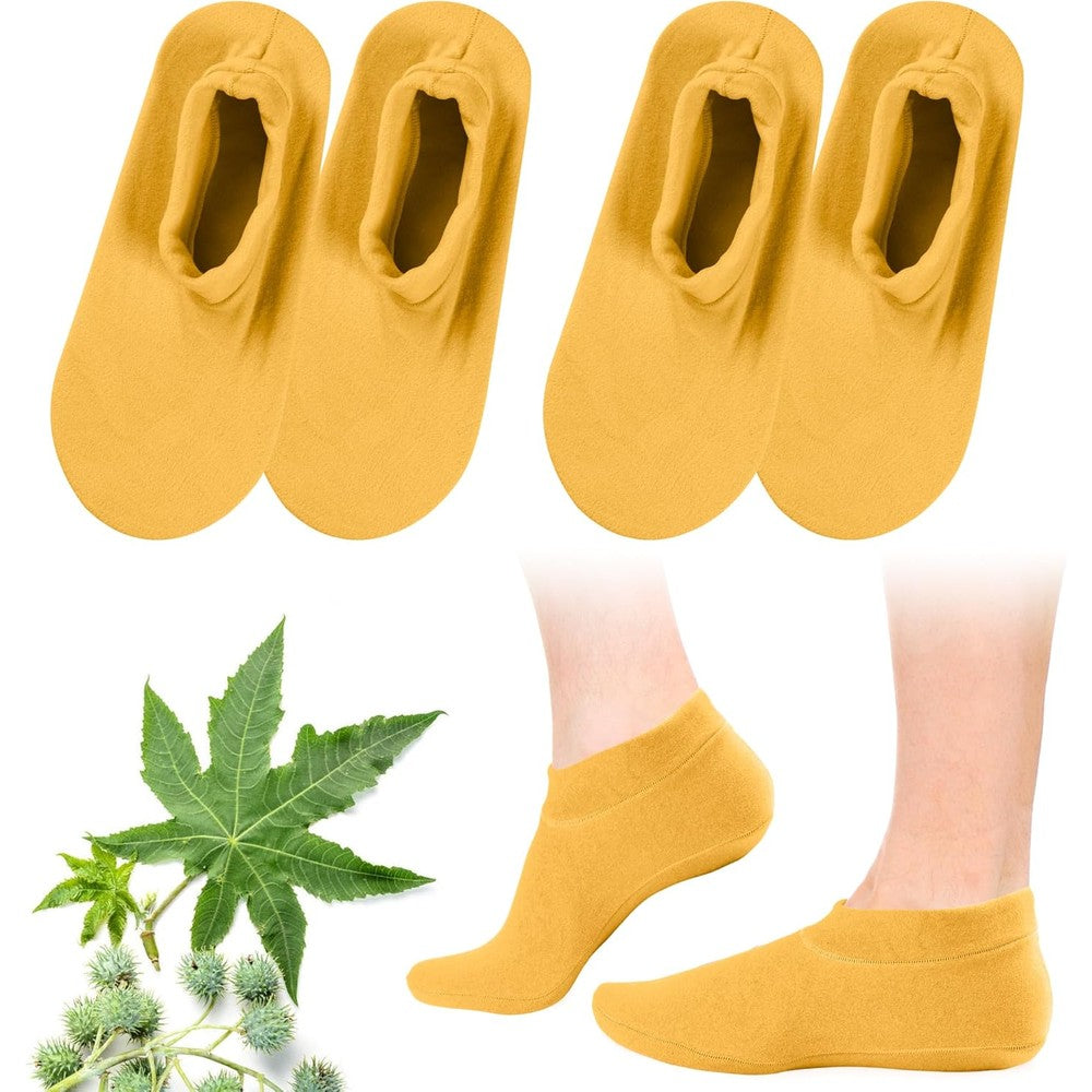 ZINGTERRA 2 pack castor oil pack wraps for feet in grey color