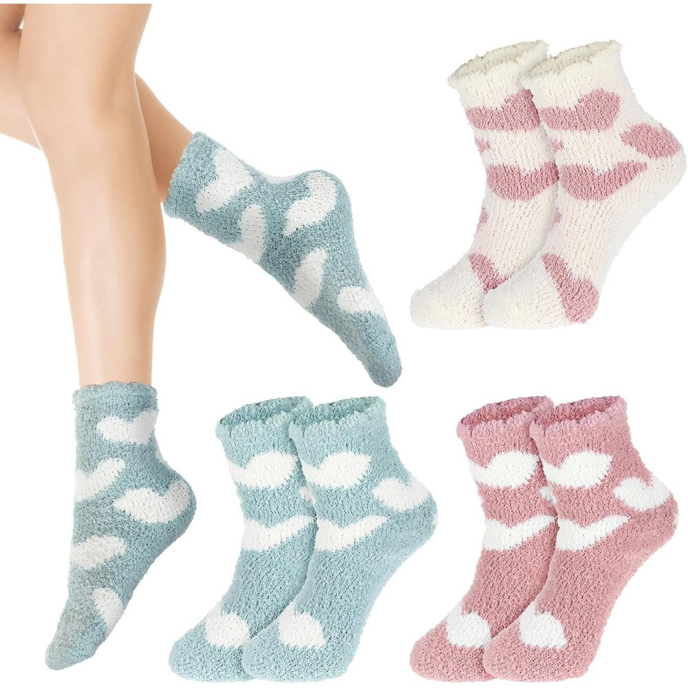 Abeillo 3 Pairs Aloe Moisturizing Spa Socks front view