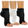Freetoes Toeless Socks 3 Pack front view in black and white colors