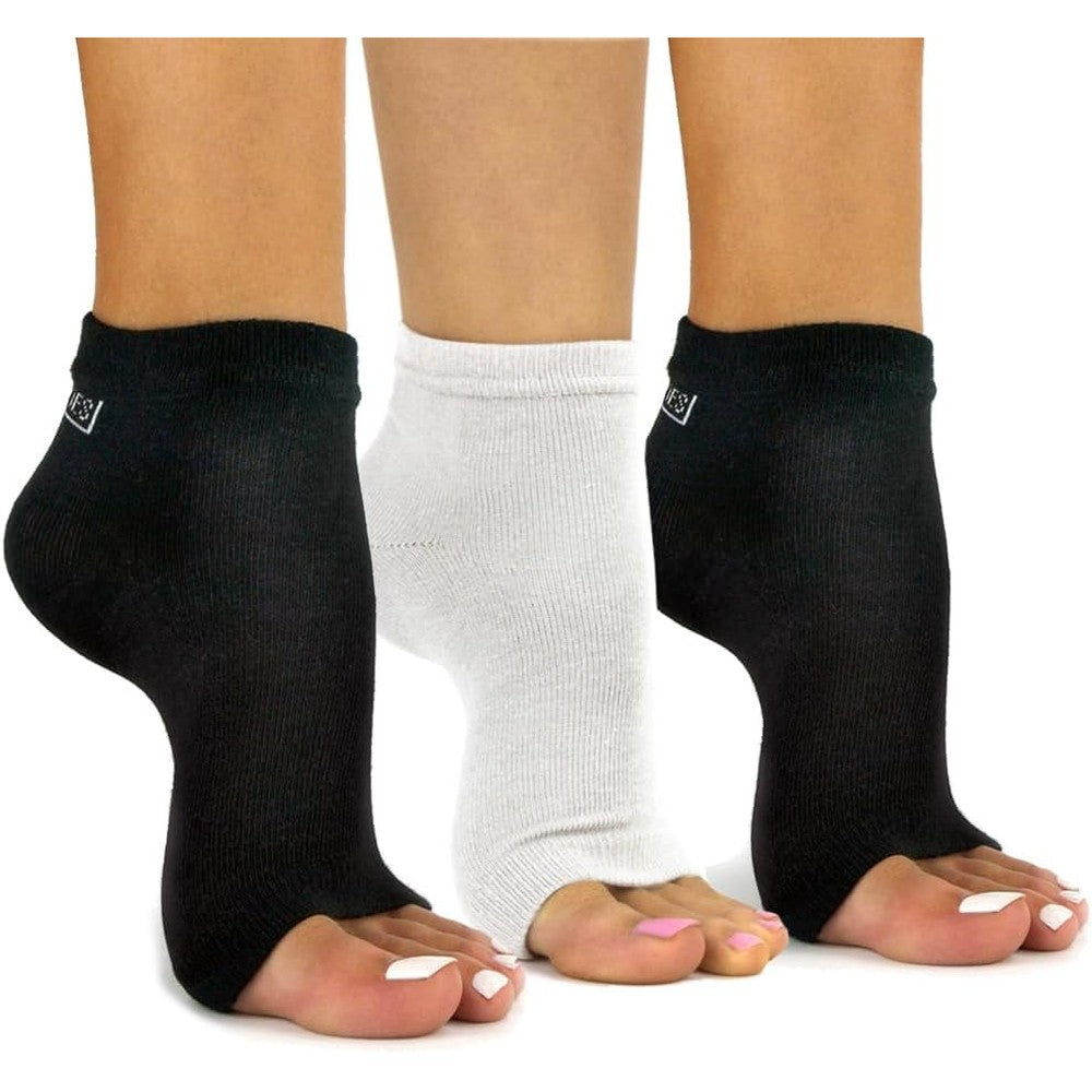 Freetoes Toeless Socks 3 Pack in multiple colors for women and men