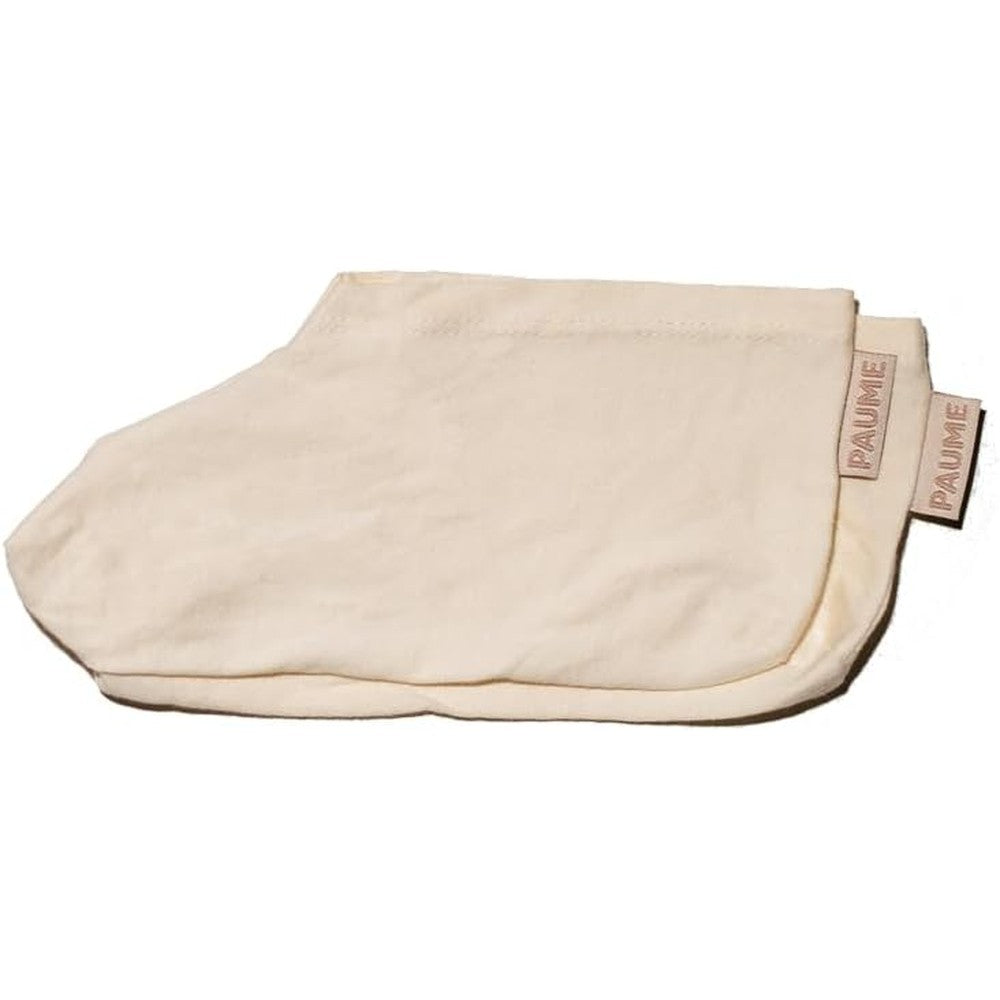 PAUME 1 pair of white cotton overnight socks for foot hydration