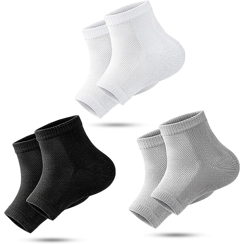 Generic toeless silicone moisturizing socks for dry heels front view