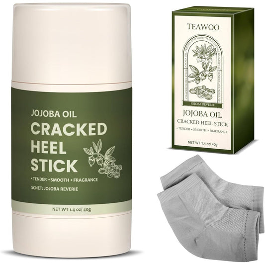 Teawoo cracked heel repair stick and socks set front view