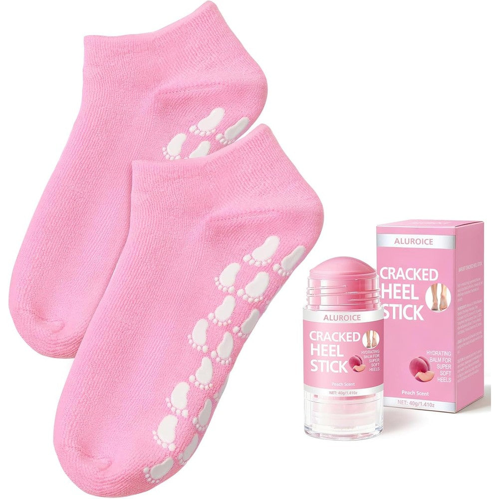 Teawoo silicone moisturizing socks front view